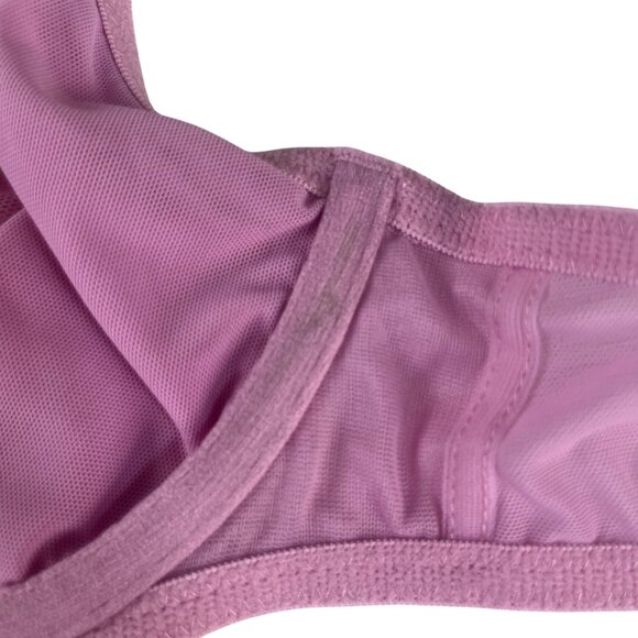 Auden Unlined Balconette Bra Womens 36A Mauve Pink New Lace Underwire - Picture 8 of 11